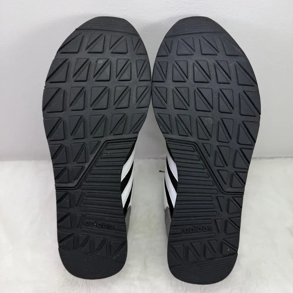 Adidas Retro Run Black/White Lifestyle Running Sneakers – Men’s US 11